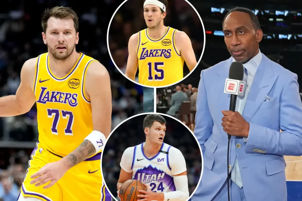 Stephen A. Smith criticizes the Lakers' new group of white players following their offseason changes.