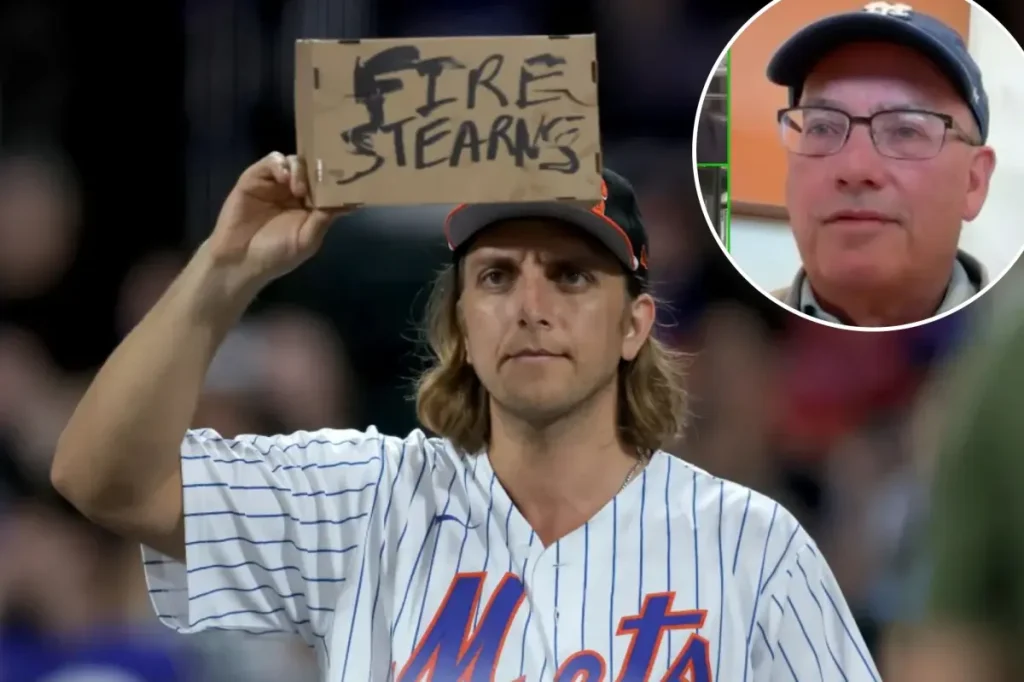 Steve Cohen: Reason a fan holding a 'Fire Stearns' sign was removed from Citi Field