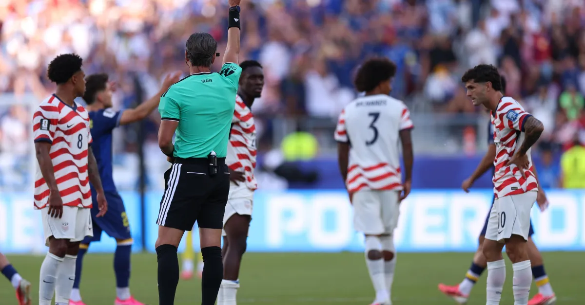 The red card for Folarin Balogun was unfair, but the pressure from the USA on FIFA was even worse.