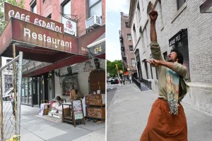 Tiger, the dancing homeless man, returns with a newly furnished shelter