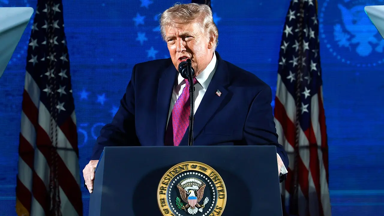 Trump gives America 250 speech following a lightning delay on the Mall