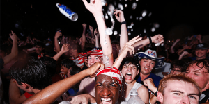 Trump's World Cup watch party in the USA draws a lively crowd on the National Mall