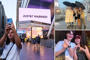 Visitors unexpectedly witness Taylor Swift and Travis Kelce's wedding at MSG in a memorable NYC experience