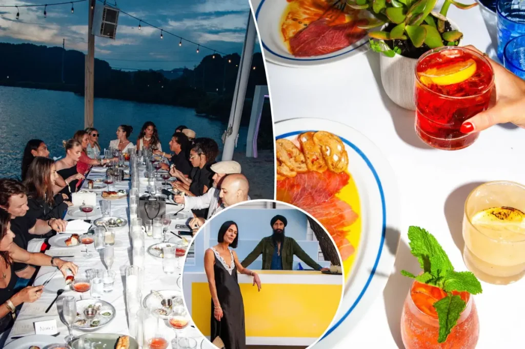 Young Hamptons partygoers spend a lot on tables but forgo drinks for July Fourth.