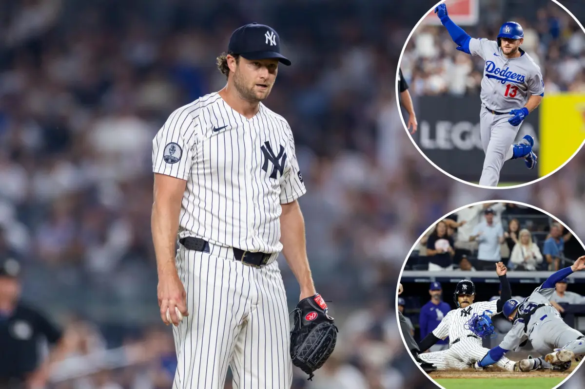 A single pitch dooms Gerrit Cole and the Yankees in defeat against the Dodgers.