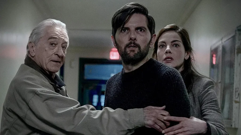 Adam Scott and Michelle Monaghan lead in the Netflix thriller 'The Whisper Man' debuting on August 28.