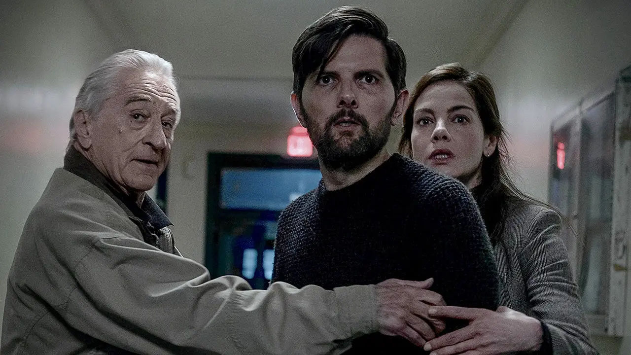 Adam Scott and Michelle Monaghan lead in the Netflix thriller 'The Whisper Man' debuting on August 28.