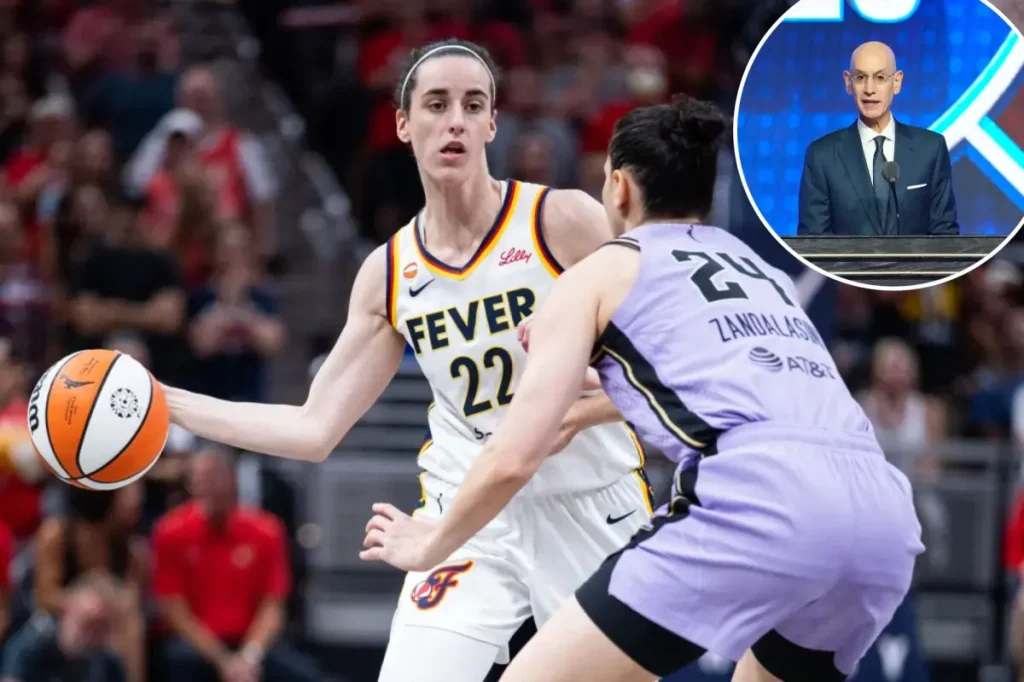 Adam Silver thinks Caitlin Clark has turned into a 'political tool' in the WNBA.