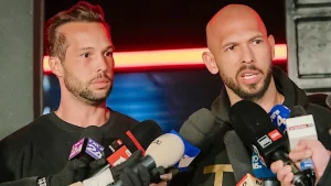 Andrew and Tristan Tate appear in a Miami court regarding extradition efforts from Britain.