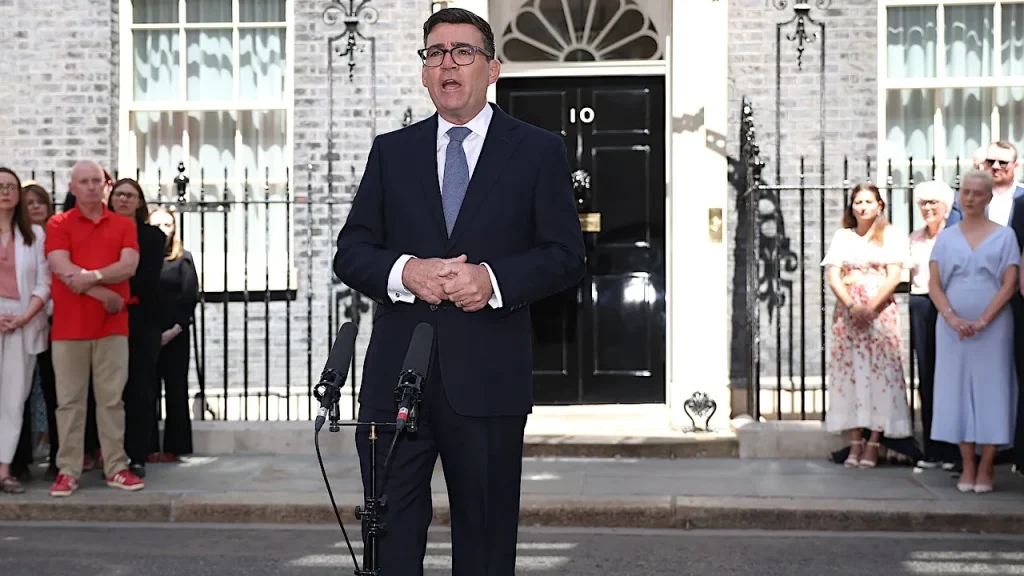 Andy Burnham becomes UK prime minister and advocates for a 'new political approach'