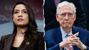 AOC criticizes McConnell's long absence as Republicans support him