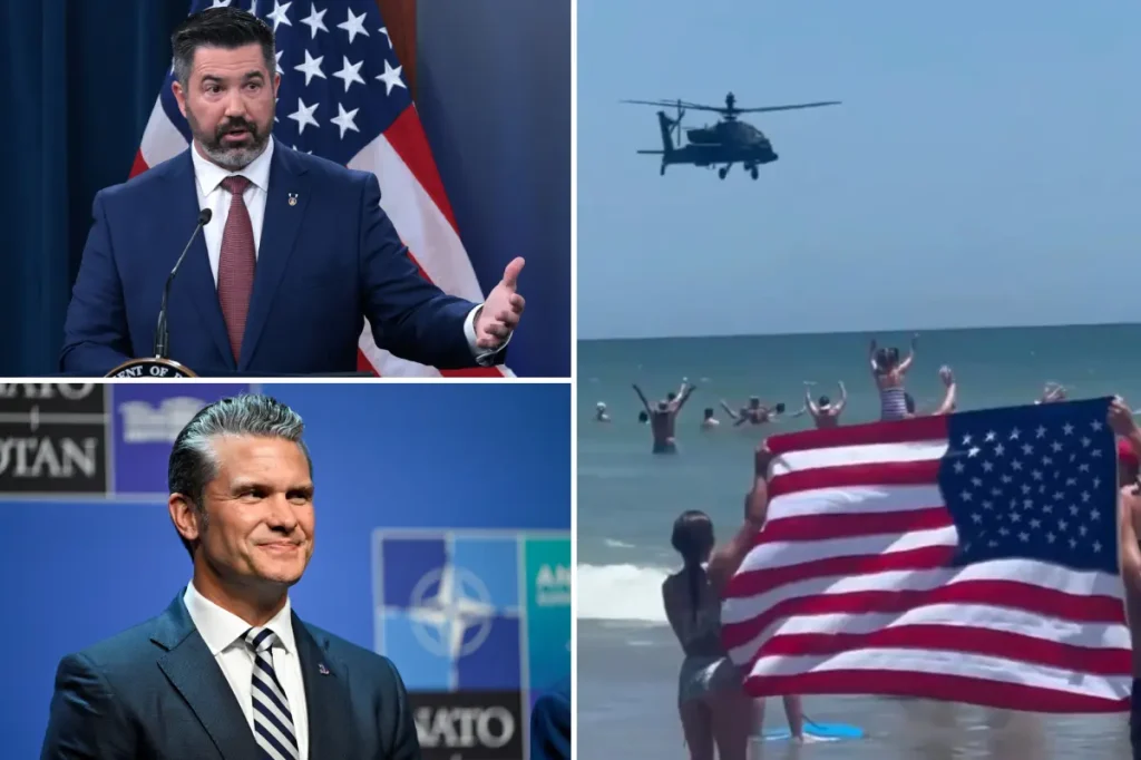 Apache pilots reinstated after impressing beachgoers during July 4 flyover