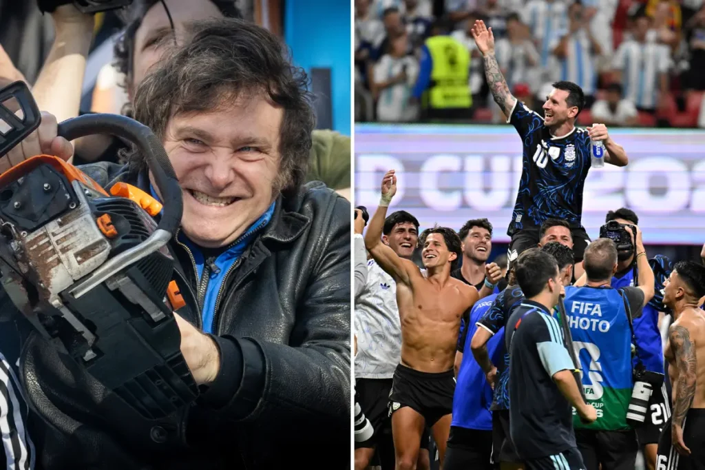 Argentine President Javier Milei will skip the World Cup final against Spain due to a superstition.
