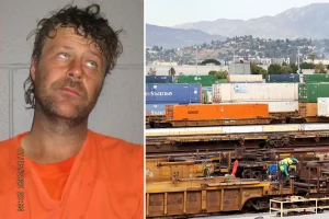 Arizona man Daniel Ray Ballance reportedly arrested for allegedly riding naked on a moving train.
