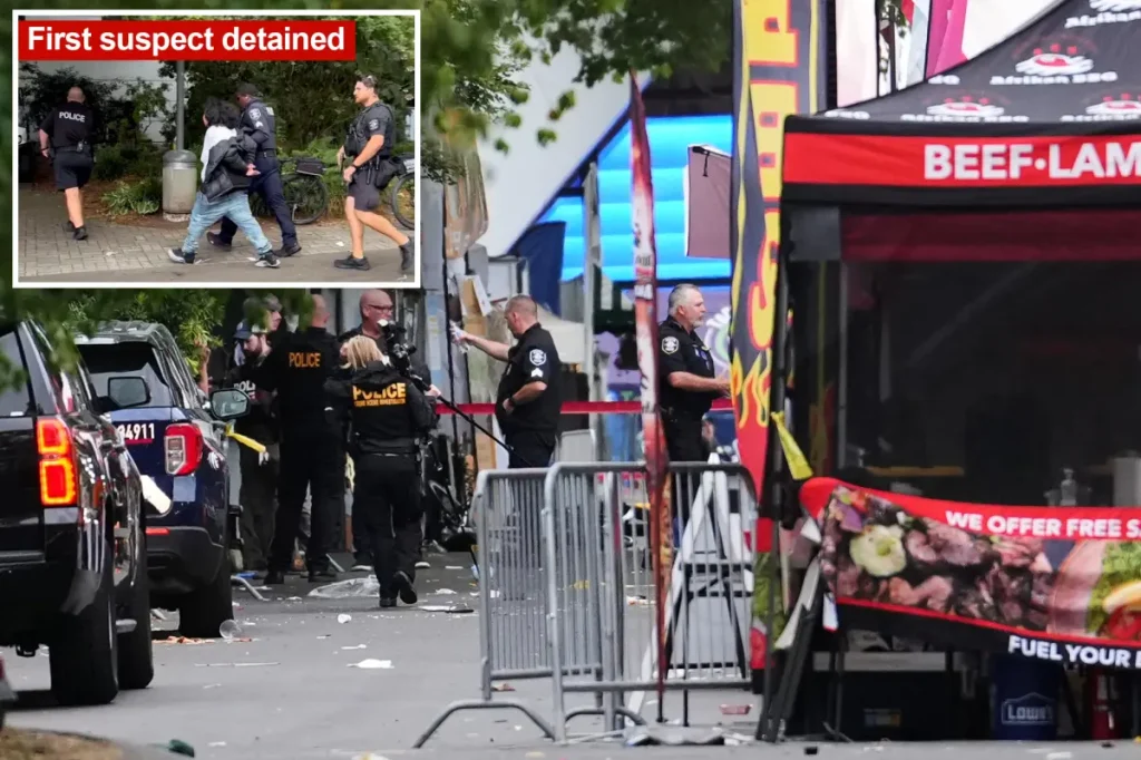 Authorities look for a second suspect after shooting at Seattle food festival leaves 3 dead