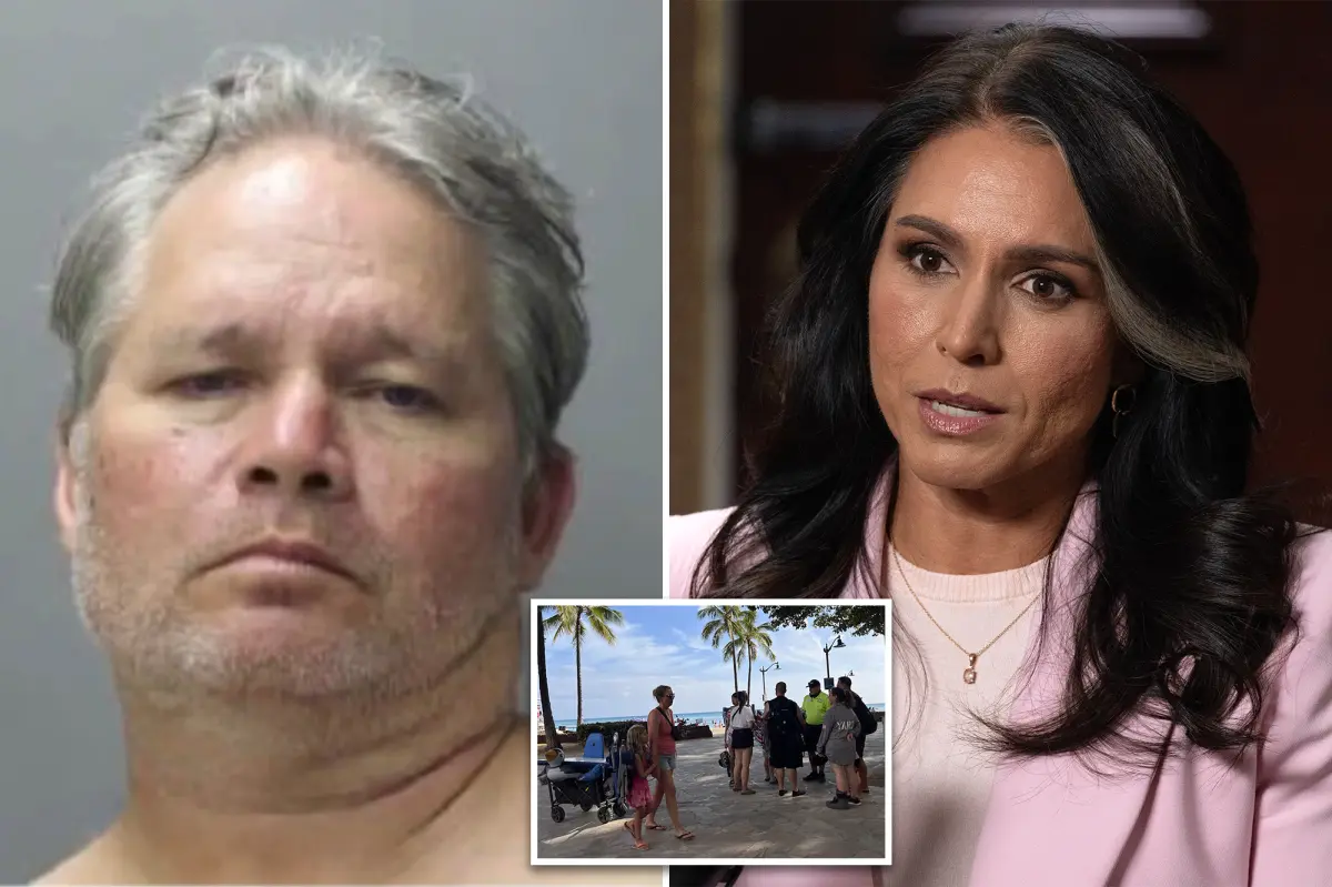Batarti Gabbard, brother of Tulsi Gabbard, accused of attempting to attract children to a hotel room in Hawaii.