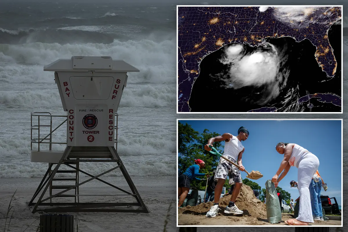 Beaches shut down and sandbags prepared as Tropical Storm Bertha nears the Gulf Coast
