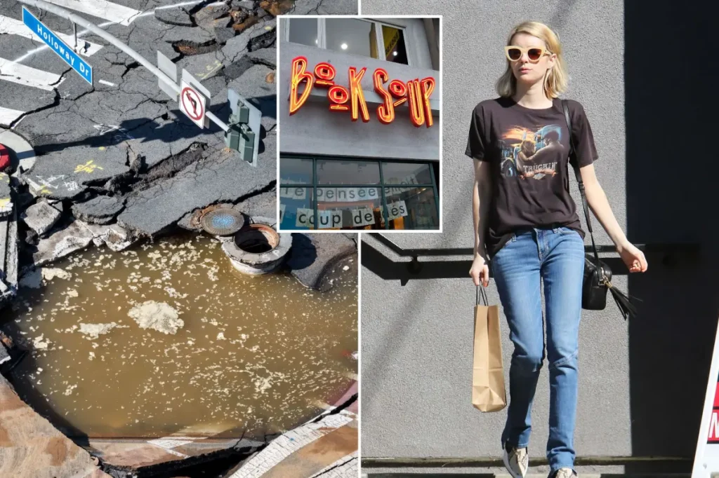 Book Soup in West Hollywood shuts down indefinitely due to a water main break