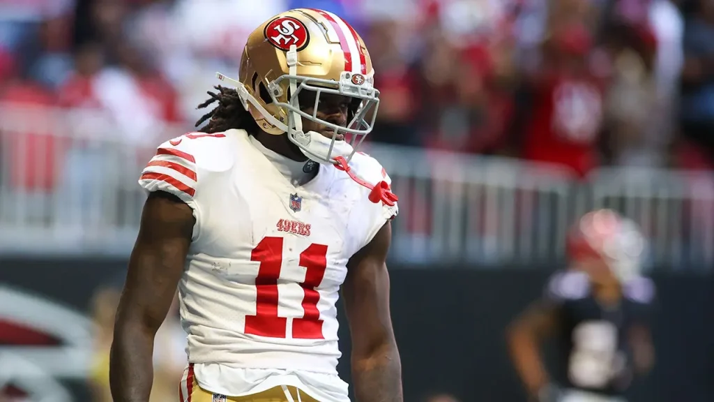 Brandon Aiyuk's Instagram activity could affect his chances in the NFL job market.