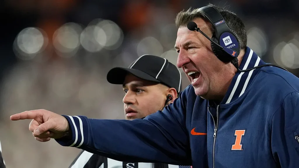 Bret Bielema pokes fun at Nick Saban and the SEC at Big Ten media days: 'They want to stay in 2005 forever'
