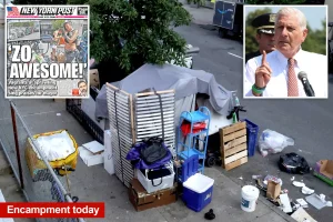 Bruce Blakeman describes NYC as a 'disaster' due to 'third-world' homeless encampment.