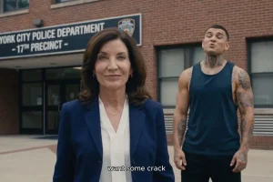 Bruce Blakeman's ad showcases an AI-created 'honest' portrayal of Hochul's New York: 'Care for some crack?'