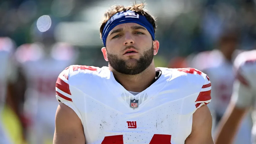 Cam Skattebo shocks Giants fans by trying a backflip after a leg injury.