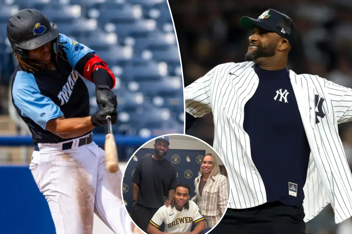Carsten, son of CC Sabathia, joins the Brewers after the MLB draft.