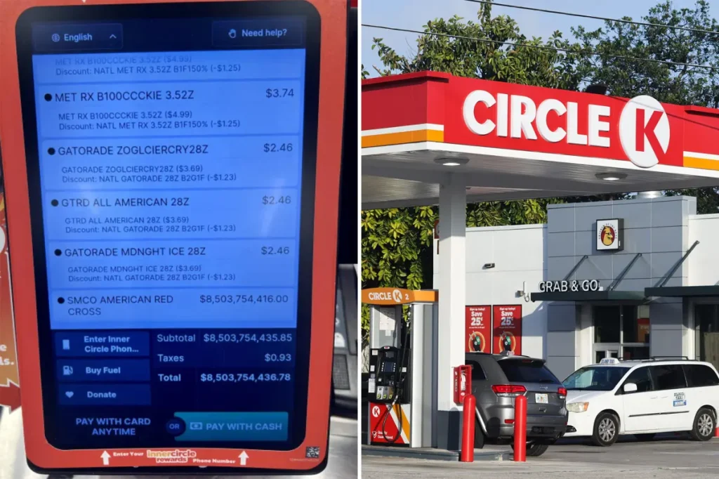 Circle K customer 'billed' $8.5B while attempting to purchase hot dog