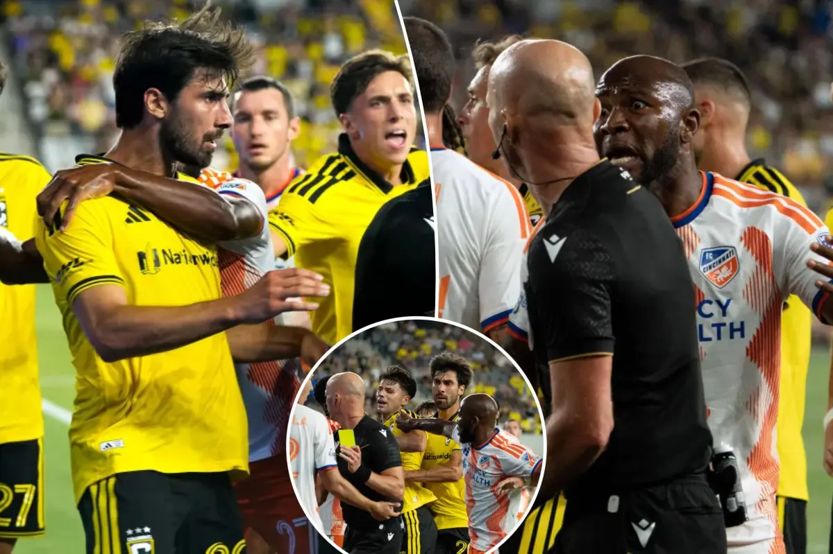 Columbus Crew and Cincinnati nearly fight in the tunnel after on-field clash escalates