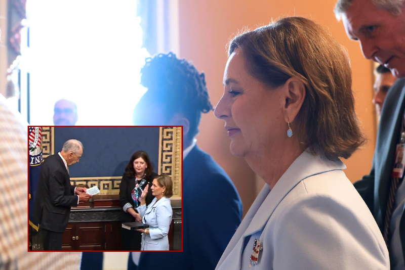Darline Graham is officially inaugurated as interim senator.