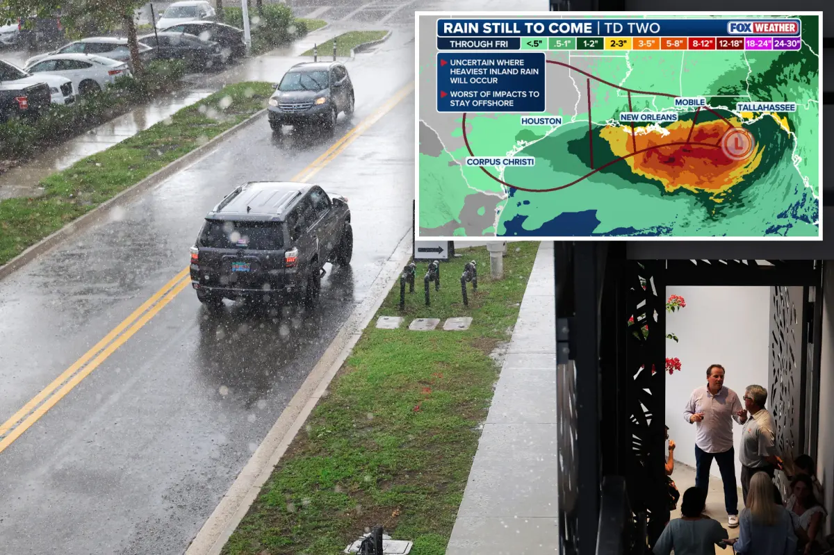 Depression likely to develop into Tropical Storm Bertha as rainfall impacts the Southeast