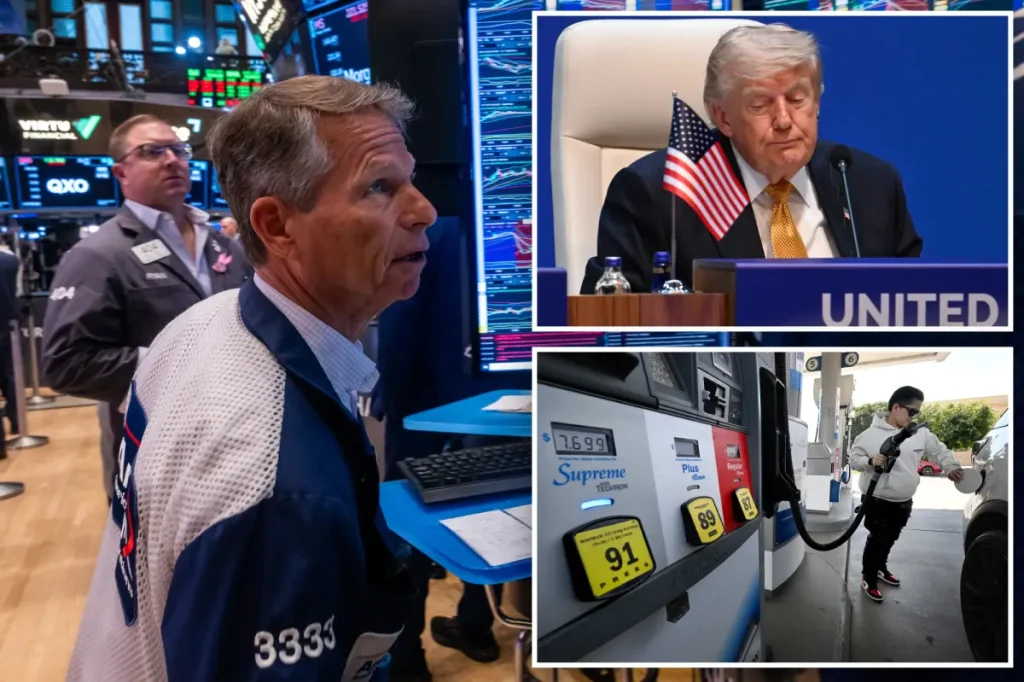 Dow drops 400 points, oil prices rise after Trump claims Iran ceasefire has ended
