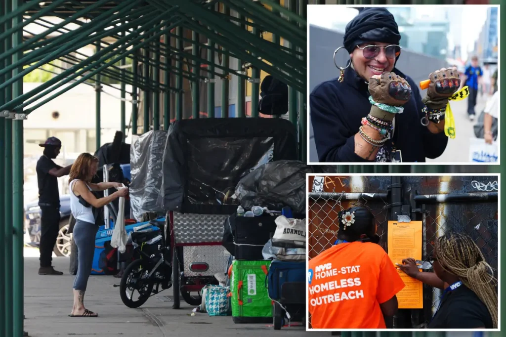 Efforts to clear homeless camps in NYC struggle as a drug-addicted transgender person speaks out against shelter restrictions