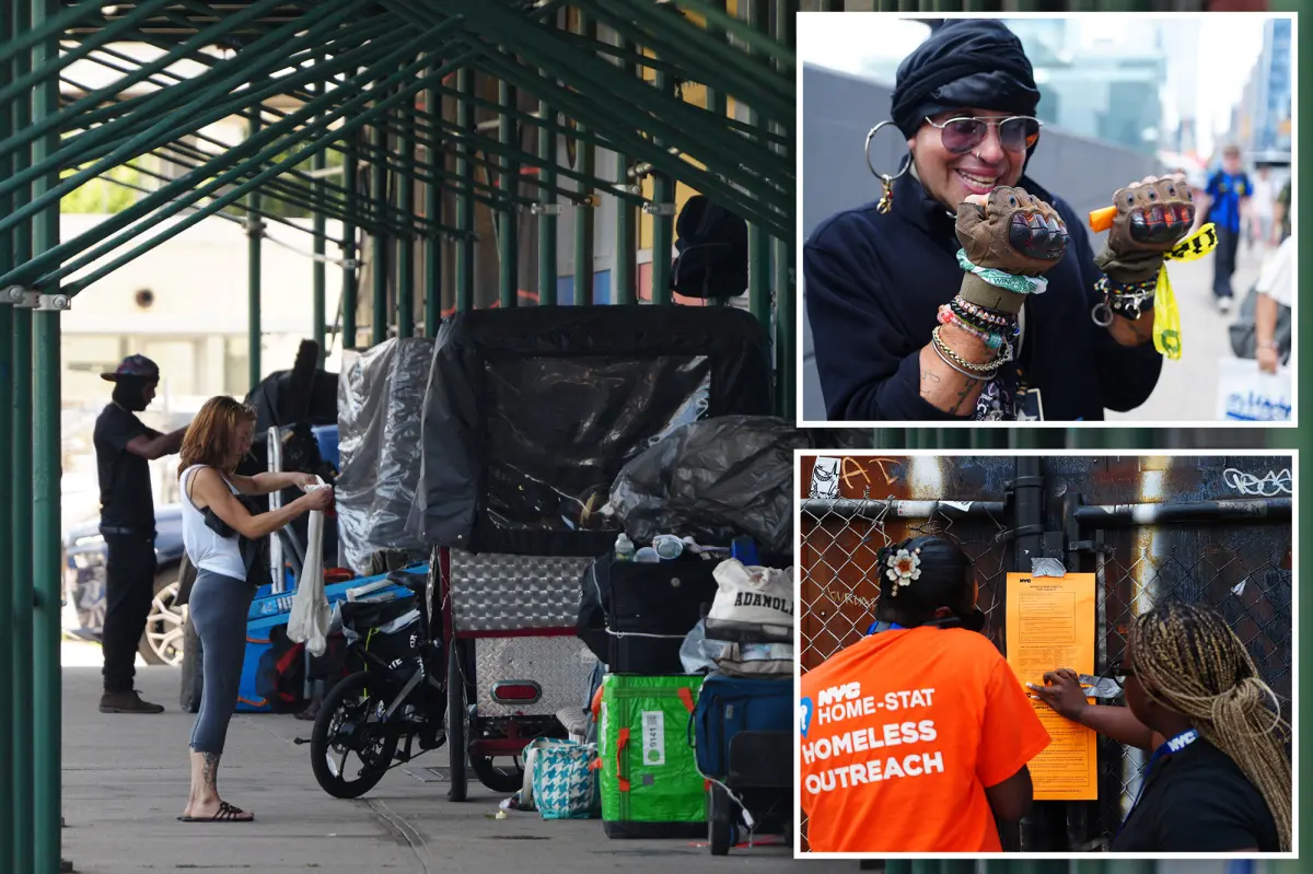 Efforts to clear homeless camps in NYC struggle as a drug-addicted transgender person speaks out against shelter restrictions