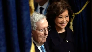 Elaine Chao stayed in China while McConnell was hospitalized.