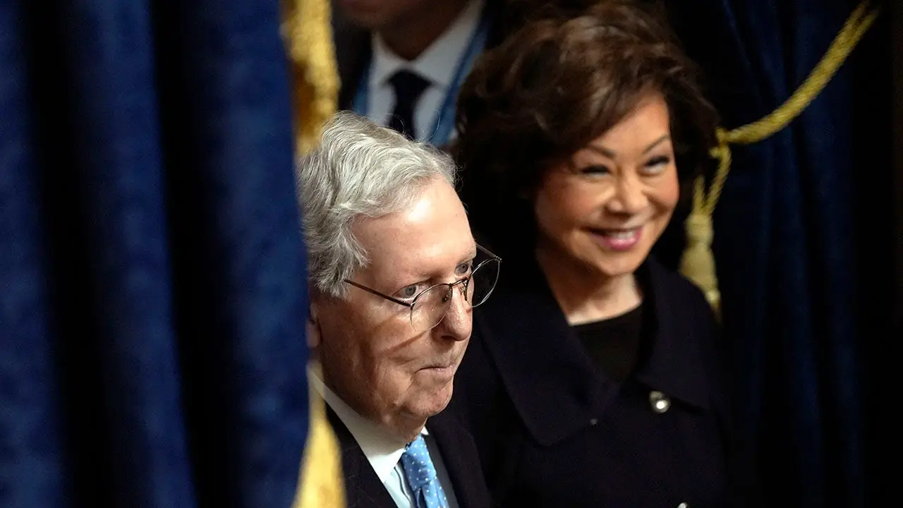 Elaine Chao stayed in China while McConnell was hospitalized.