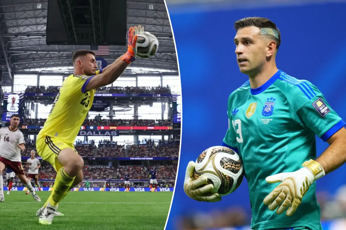 Emi Martinez from Argentina and Unai Simon from Spain showcase contrasting styles in the World Cup