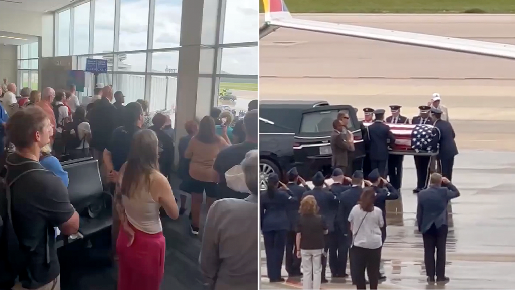 Emotional farewell at Raleigh-Durham airport brings people to tears