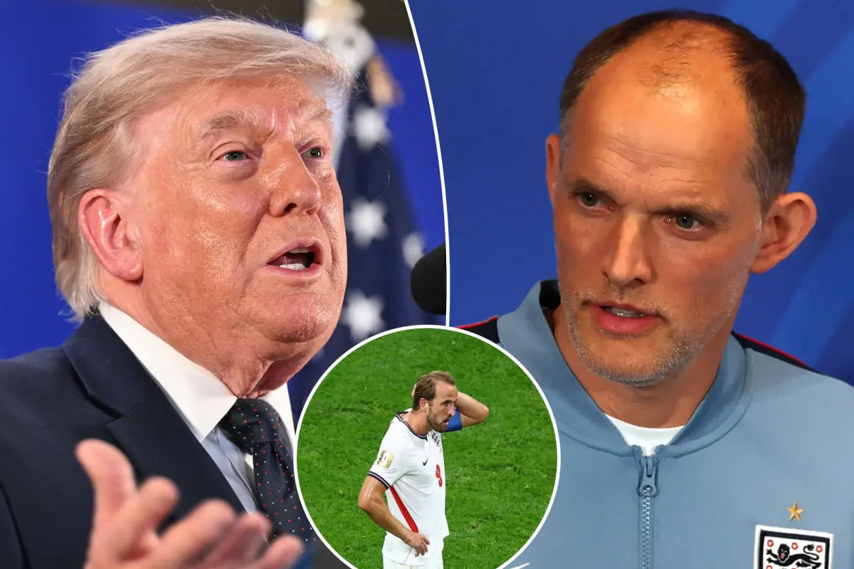 England coach Thomas Tuchel responds to President Trump's criticism of the World Cup.