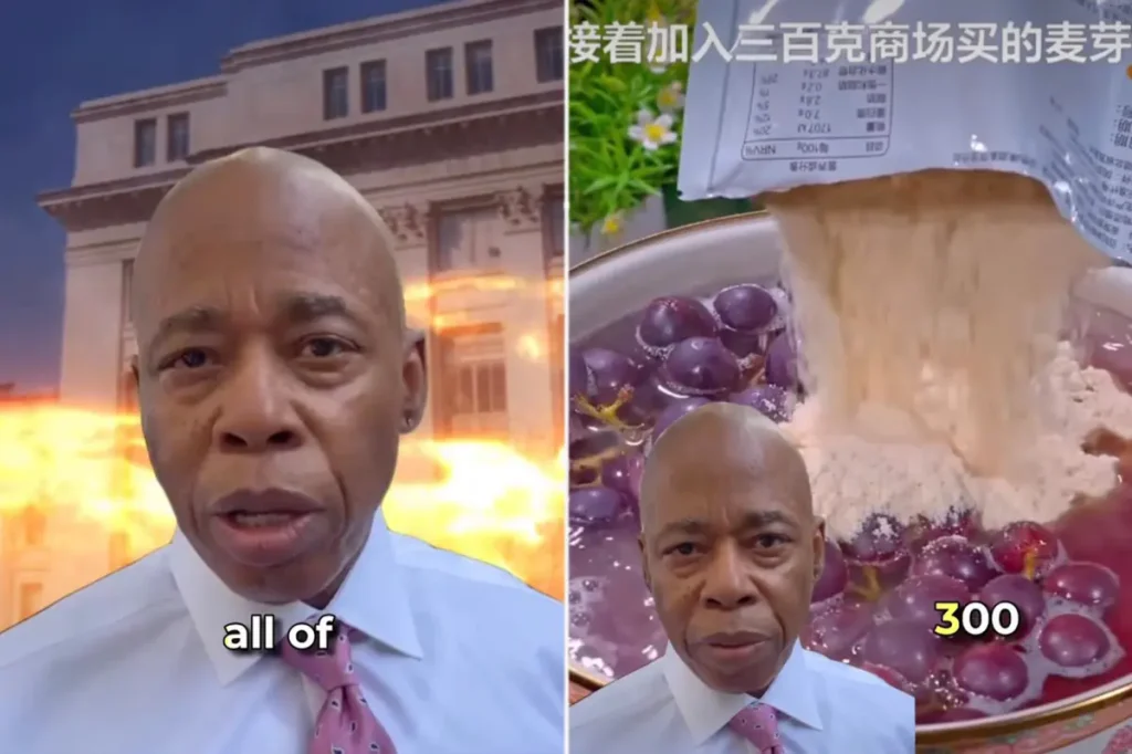 Eric Adams focused on in strange Chinese AI videos