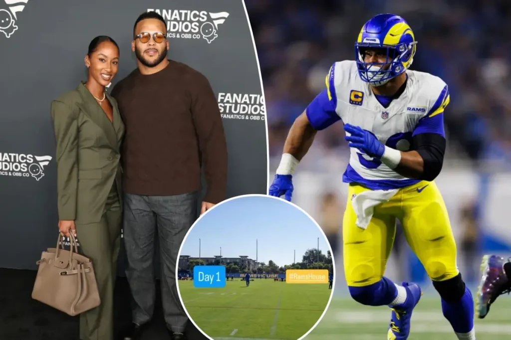 Erica Donald shares on X about Aaron Donald's return to the Rams rumors