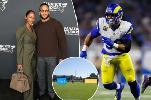 Erica Donald shares on X about Aaron Donald's return to the Rams rumors