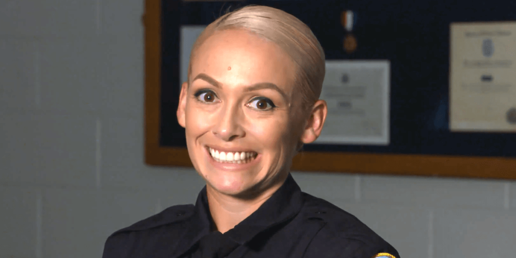 Ex-police officer reportedly recorded herself engaging in sexual activity at a middle school with students present in the building.