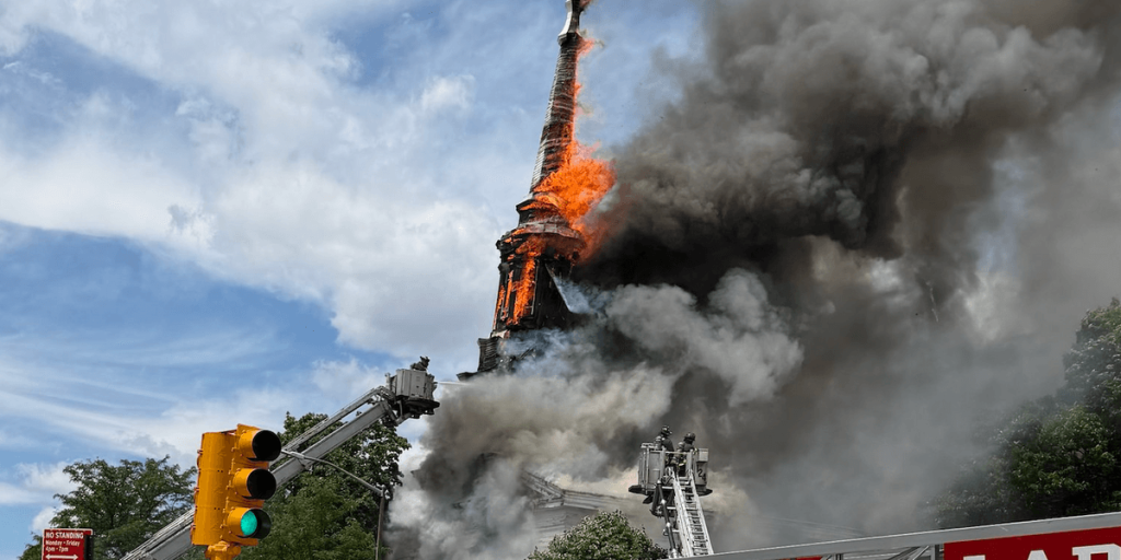 FDNY finds that fire burning one of NYC’s oldest wooden churches was deliberately started.
