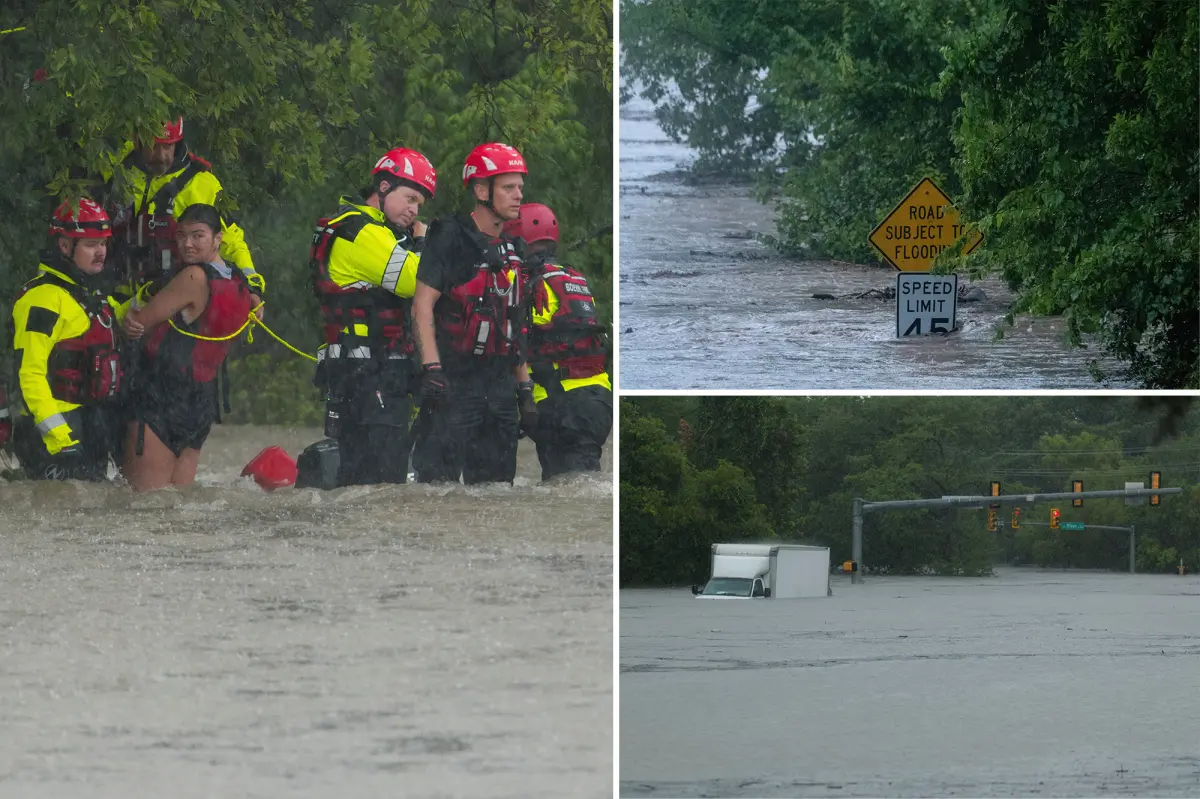 Flooding in Texas increases due to heavy rainstorms as rescuers save people from rising waters