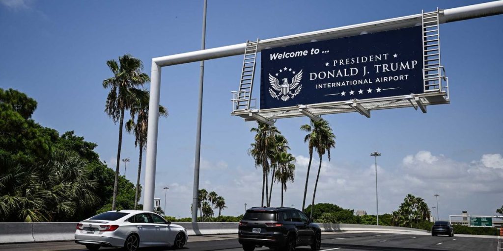 Florida airport has been formally renamed 'President Donald J. Trump International' — and the critics are upset