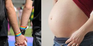 Gay couple takes legal action against surrogate mother for refusing to terminate pregnancy with minor birth defect.
