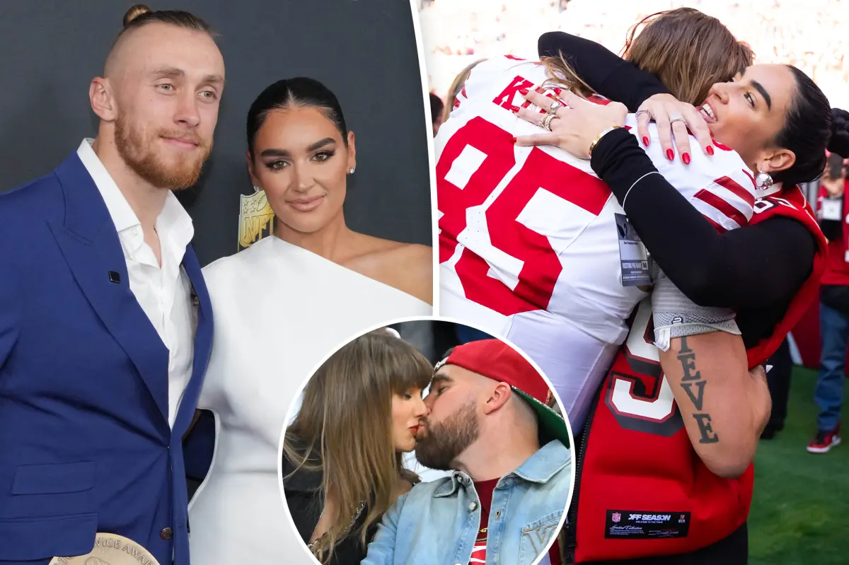 George and Claire Kittle discuss the wedding of Taylor Swift and Travis Kelce