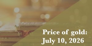 Gold price update for July 10, 2026